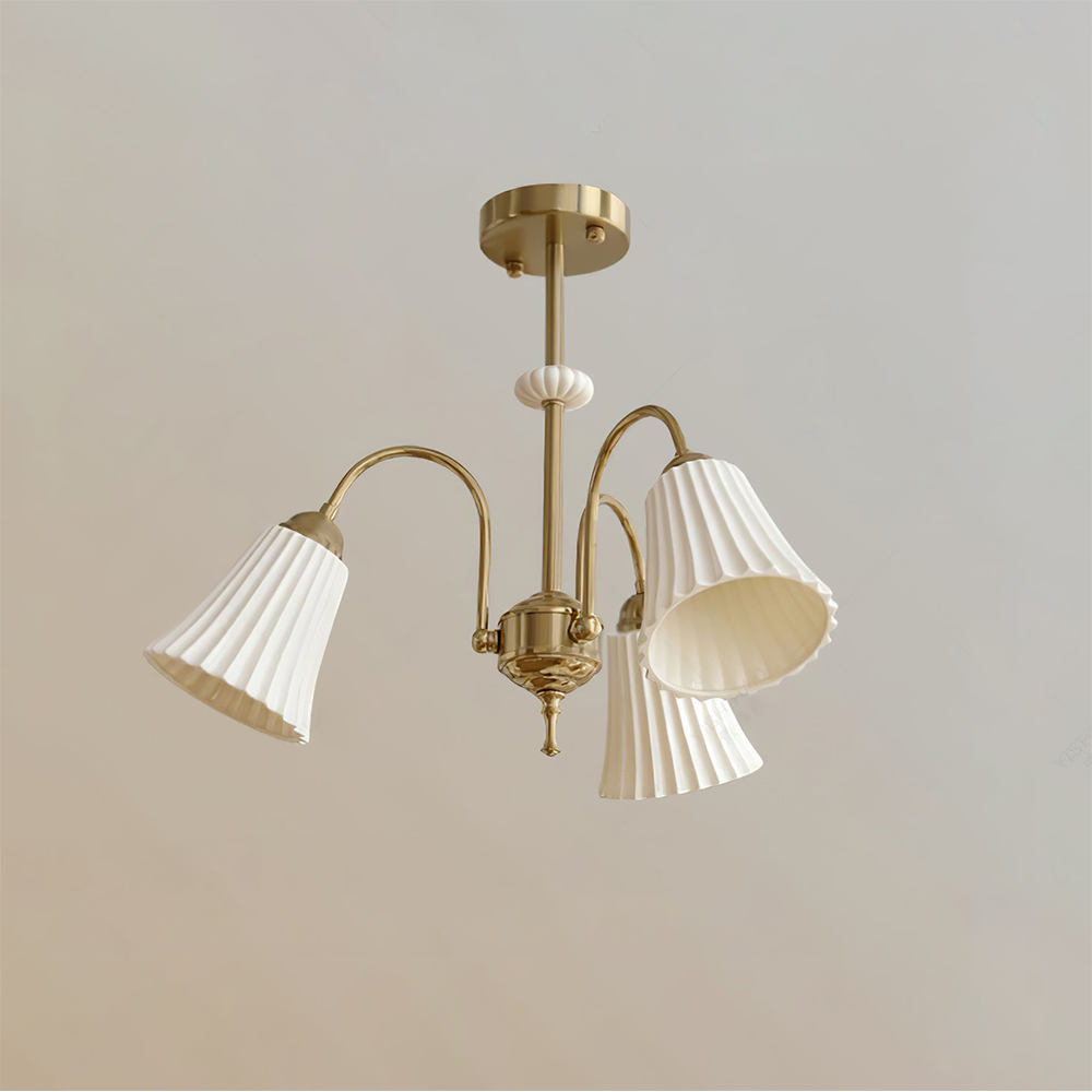 Medieval Ceramic Trumpet Chandelier -Homdiy