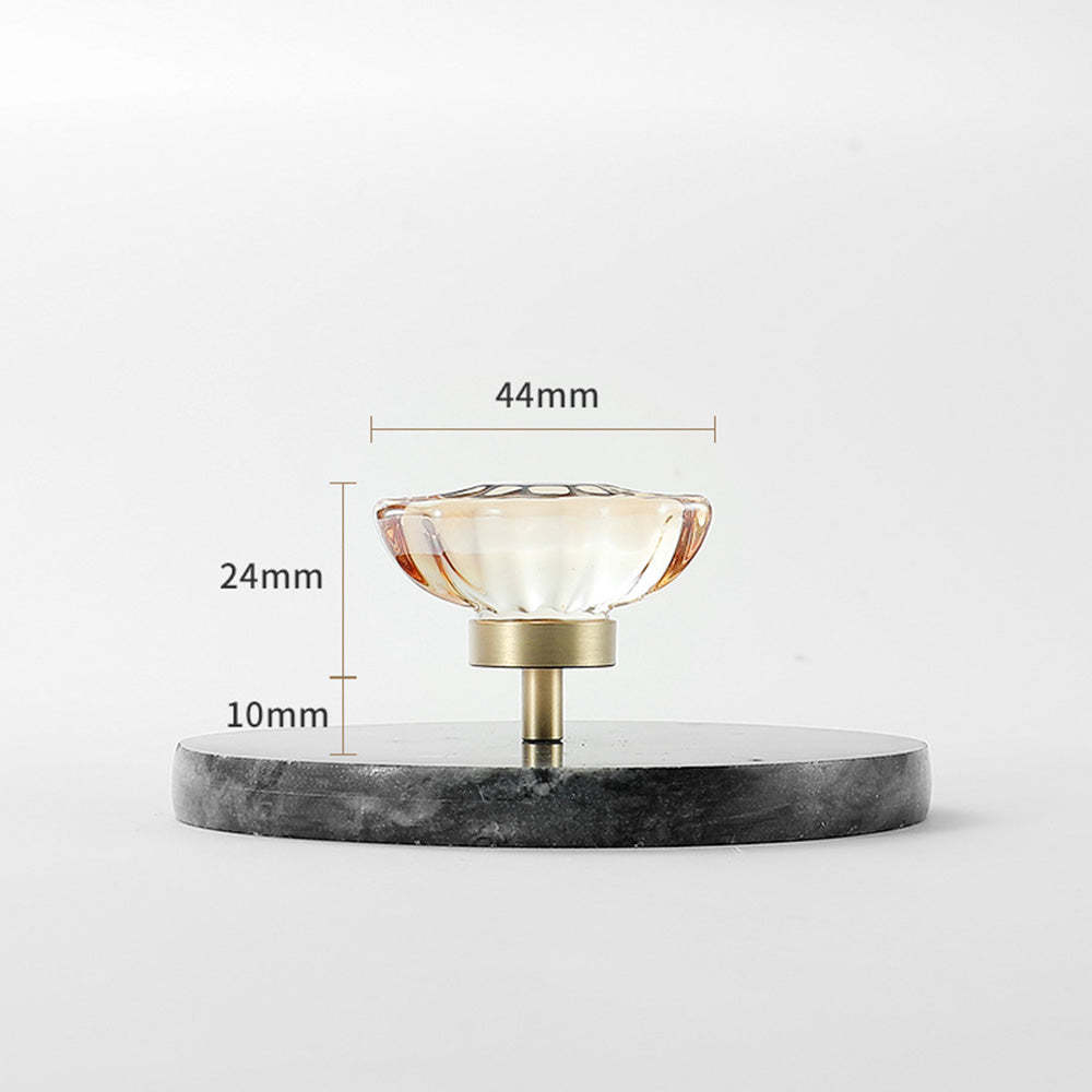 Modern Gold White Crystal Drawer Knobs Drop Handles -Homdiy