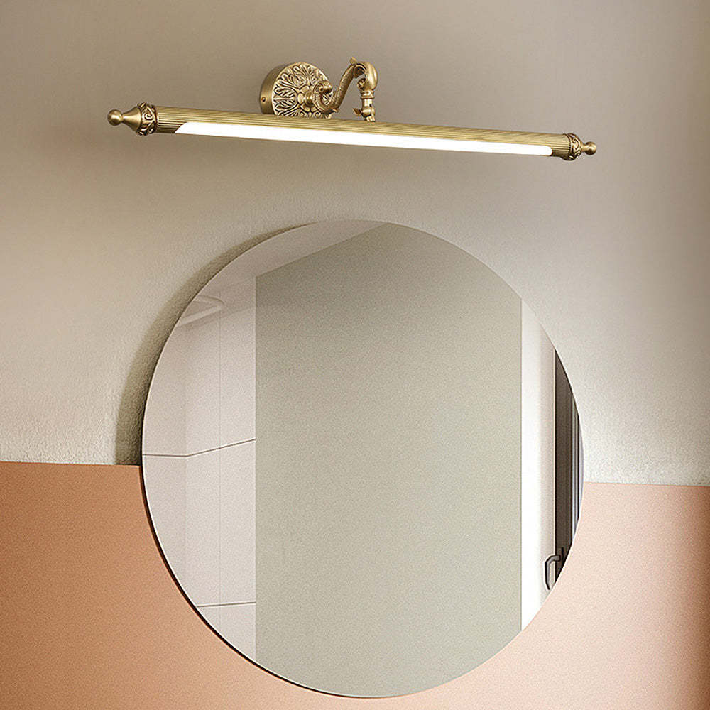 Vintage Design Gold Metal Bathroom Vanity Wall Light -Homdiy