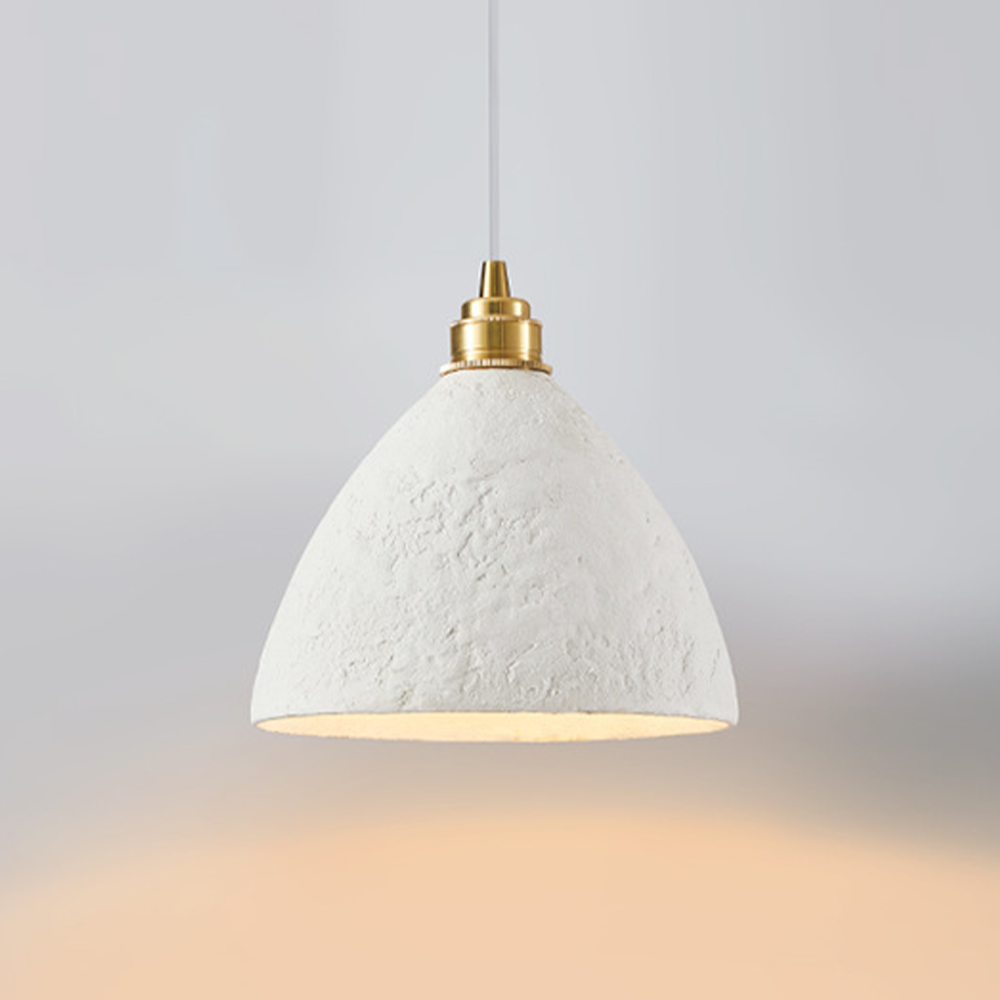Nordic Wabi-Sabi Style Pendant Lights Cream Iron Lamps -Homdiy