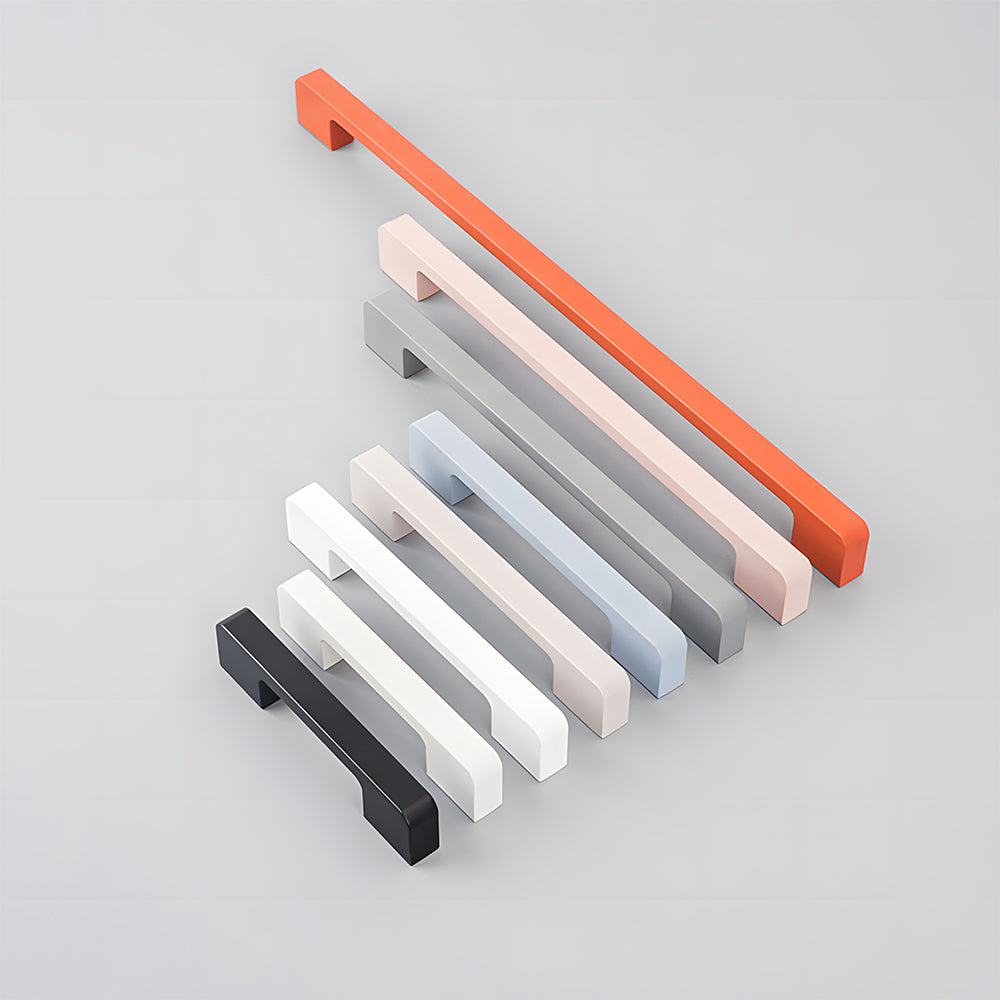 Simple Multi-Color Kitchen Cabinet Handles