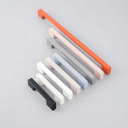 Simple Multi-Color Kitchen Cabinet Handles