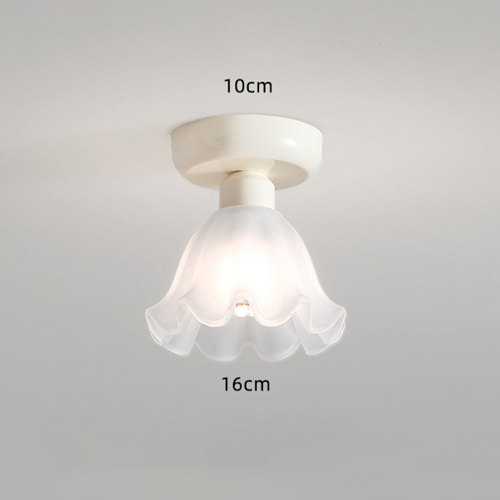 Modern Flower Shape Semi-Flush Ceiling Light -Homdiy