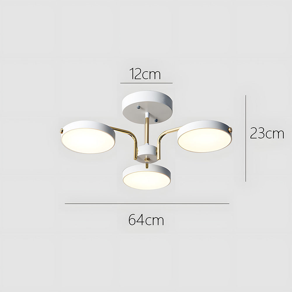 Nordic Iron LED Ceiling Light for Living Room