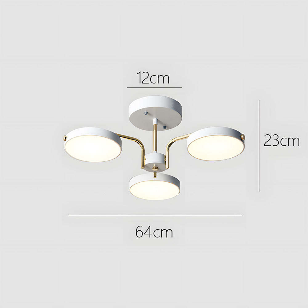 Nordic Iron LED Ceiling Light for Living Room