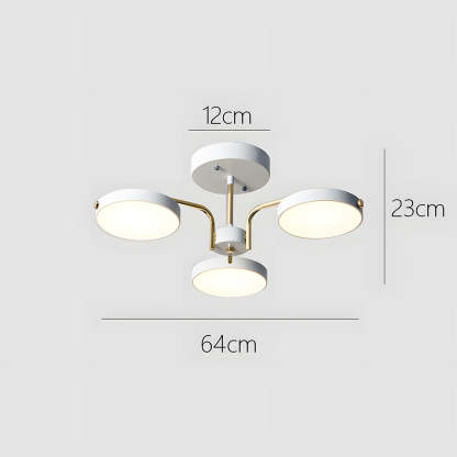 Nordic Iron LED Ceiling Light for Living Room