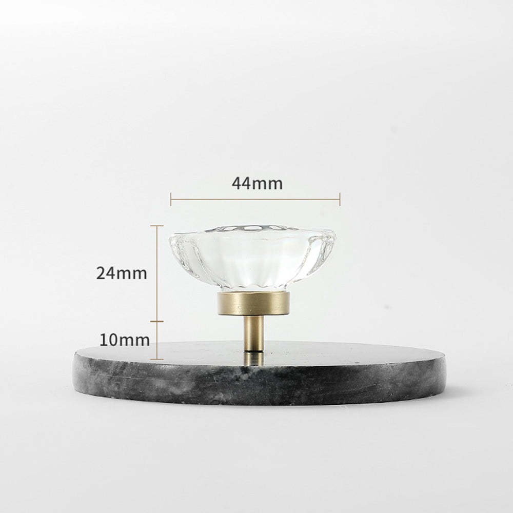 Modern Gold White Crystal Drawer Knobs Drop Handles -Homdiy