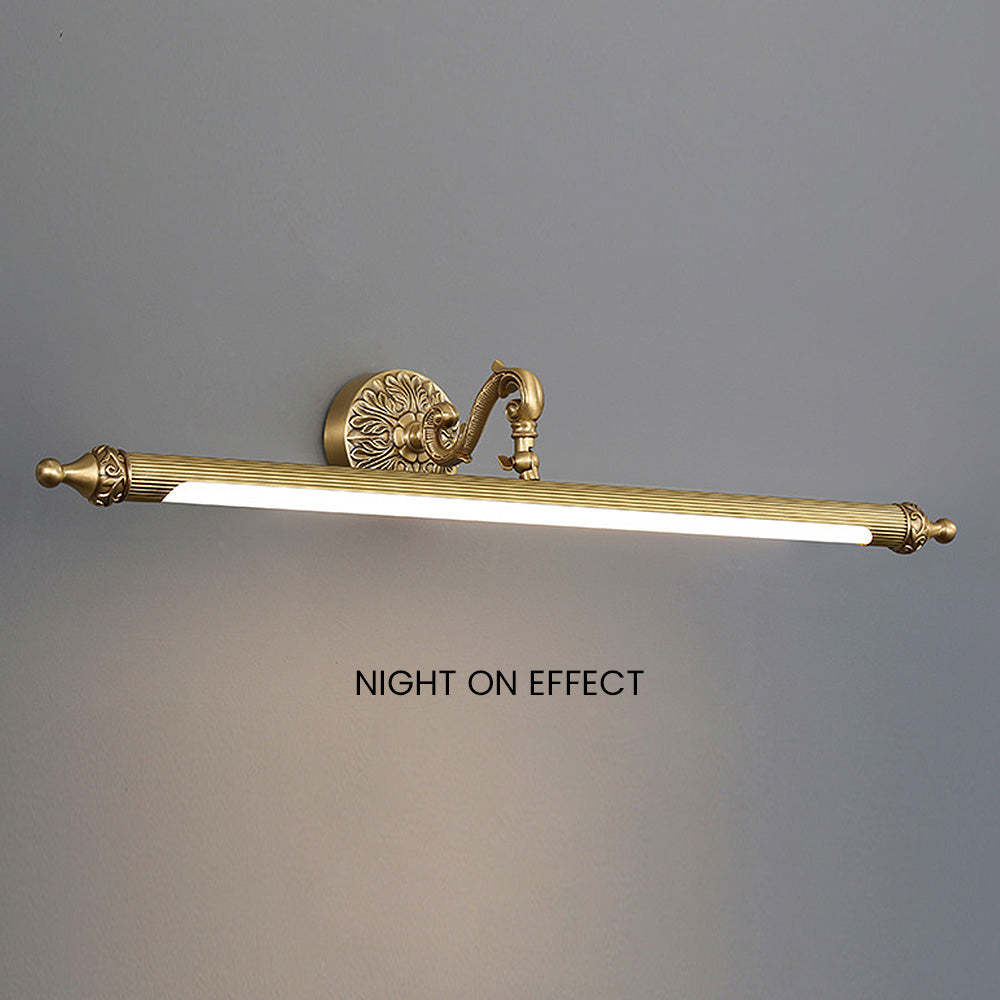 Vintage Design Gold Metal Bathroom Vanity Wall Light -Homdiy