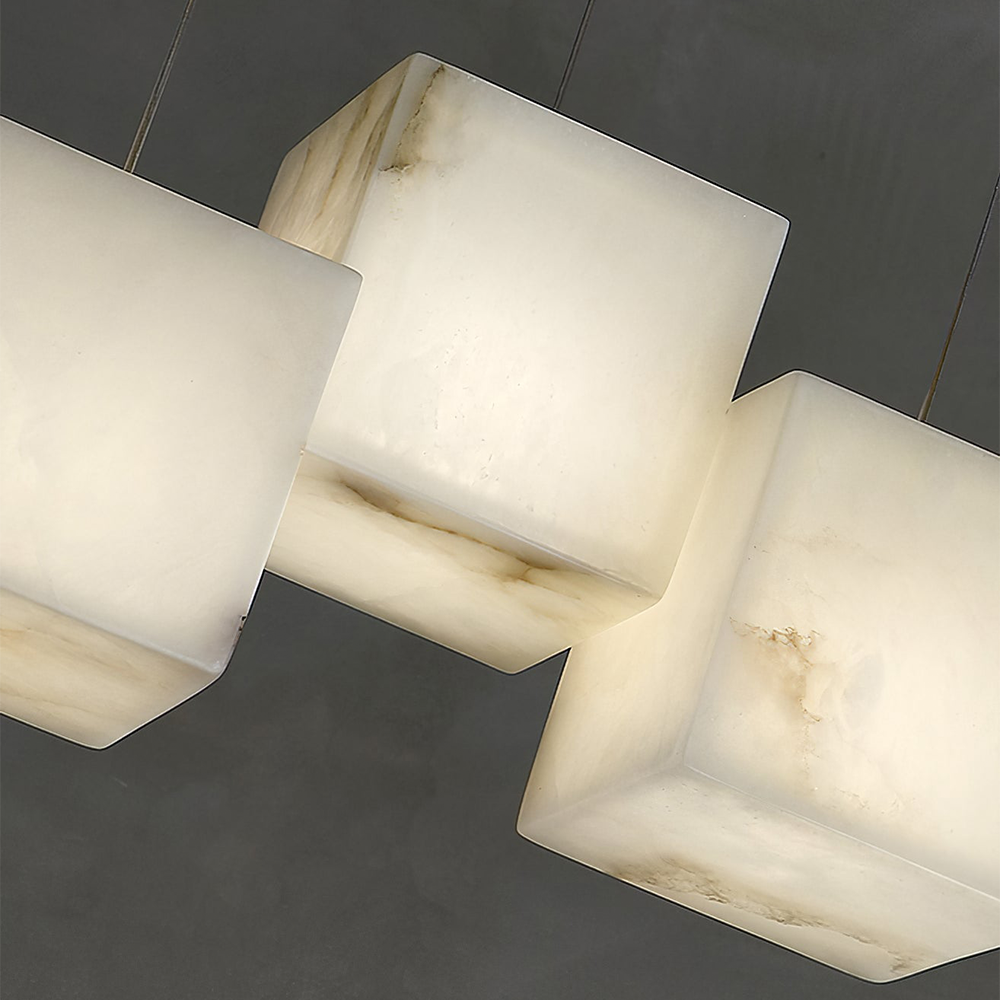 Multiple Boxes Artistic Geometric Shape Modern Elegant Hanging Light Fixture -Homdiy