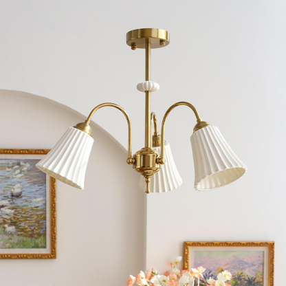 Medieval Ceramic Trumpet Chandelier -Homdiy