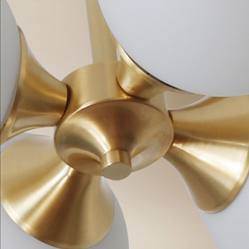 Unqiue White Glass Balls Chandelier -Homdiy