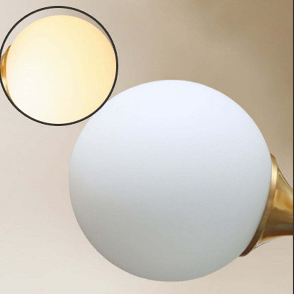 Unqiue White Glass Balls Chandelier -Homdiy