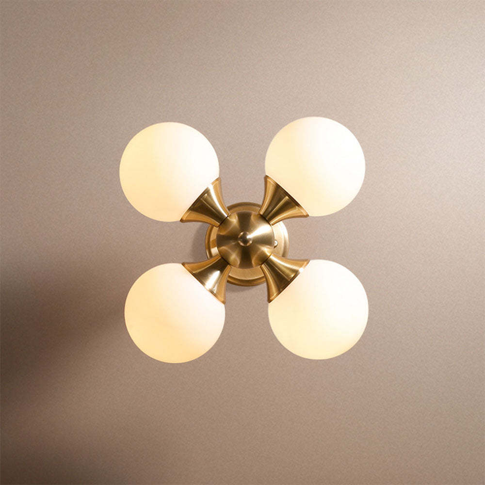 Unqiue White Glass Balls Chandelier -Homdiy