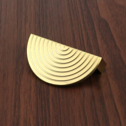 Unique Modern Semi-Circular Gold Kitchen Cabinet Door Handle