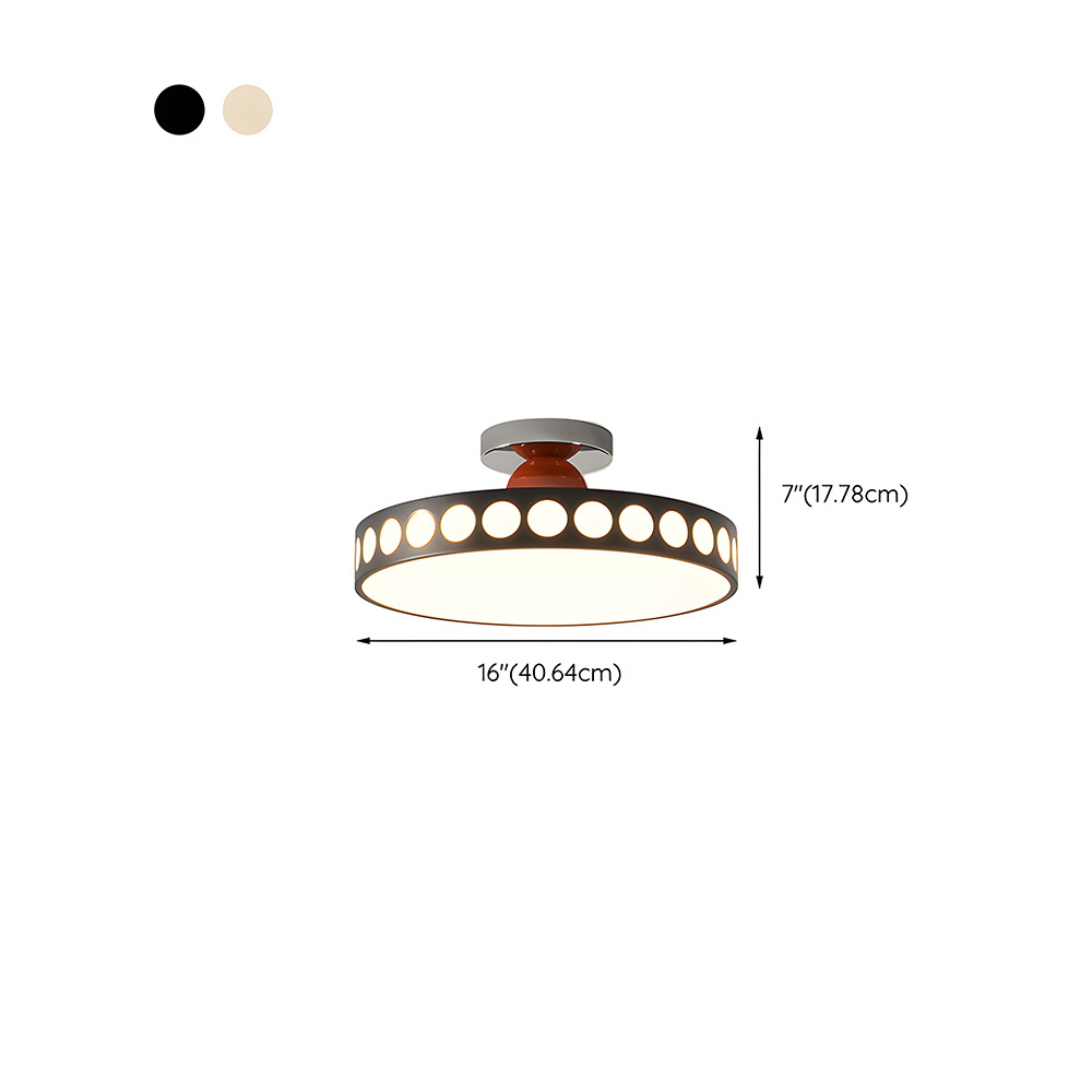[Copy]Flush Mount Cream Style Acrylic Bedoom LED Ceiling Light