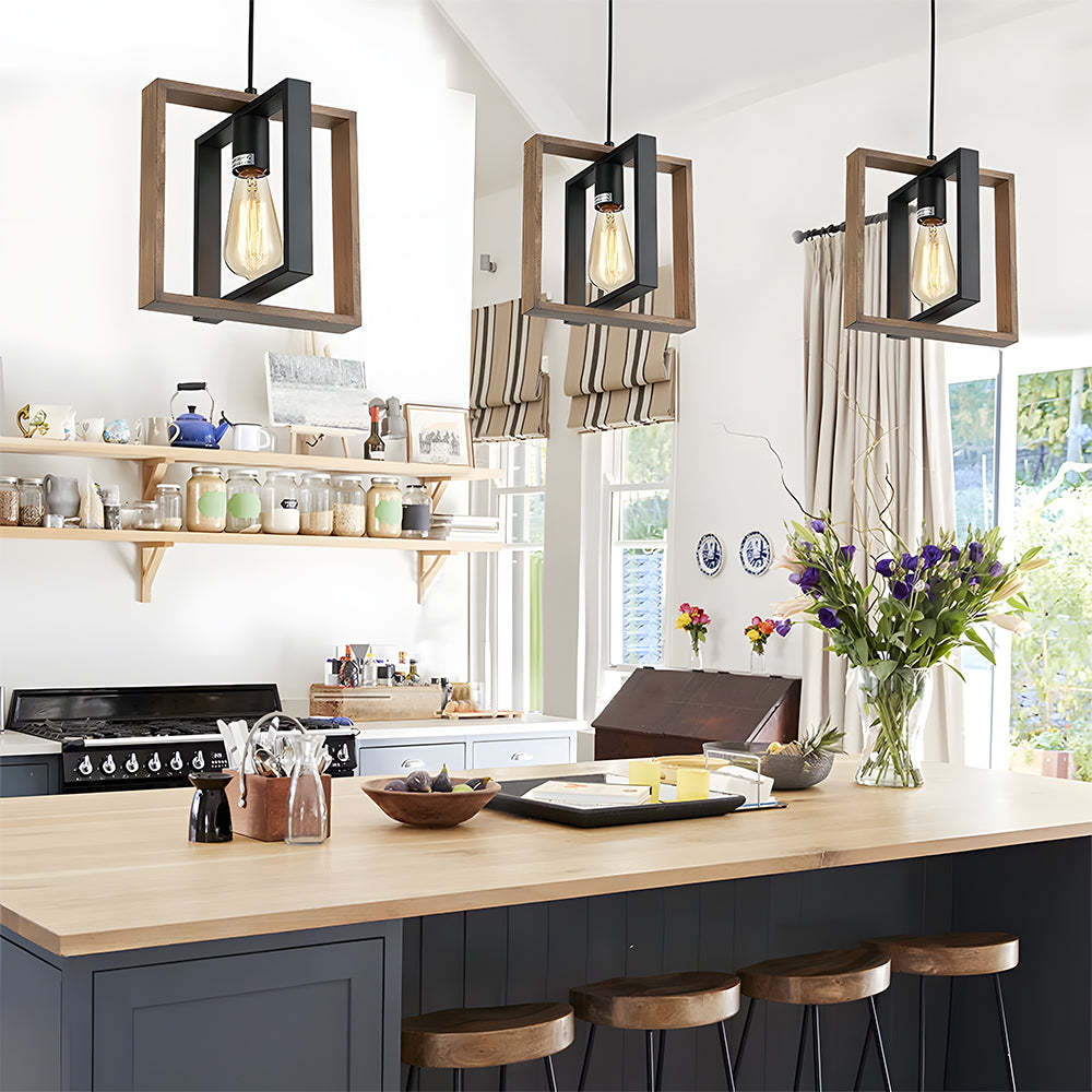 Black Modern Pendant Lighting Dining Room Farmhouse Chandelier