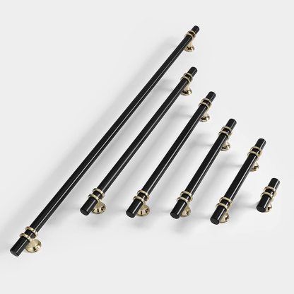 Black Zinc Alloy Drawer Pulls -Homdiy