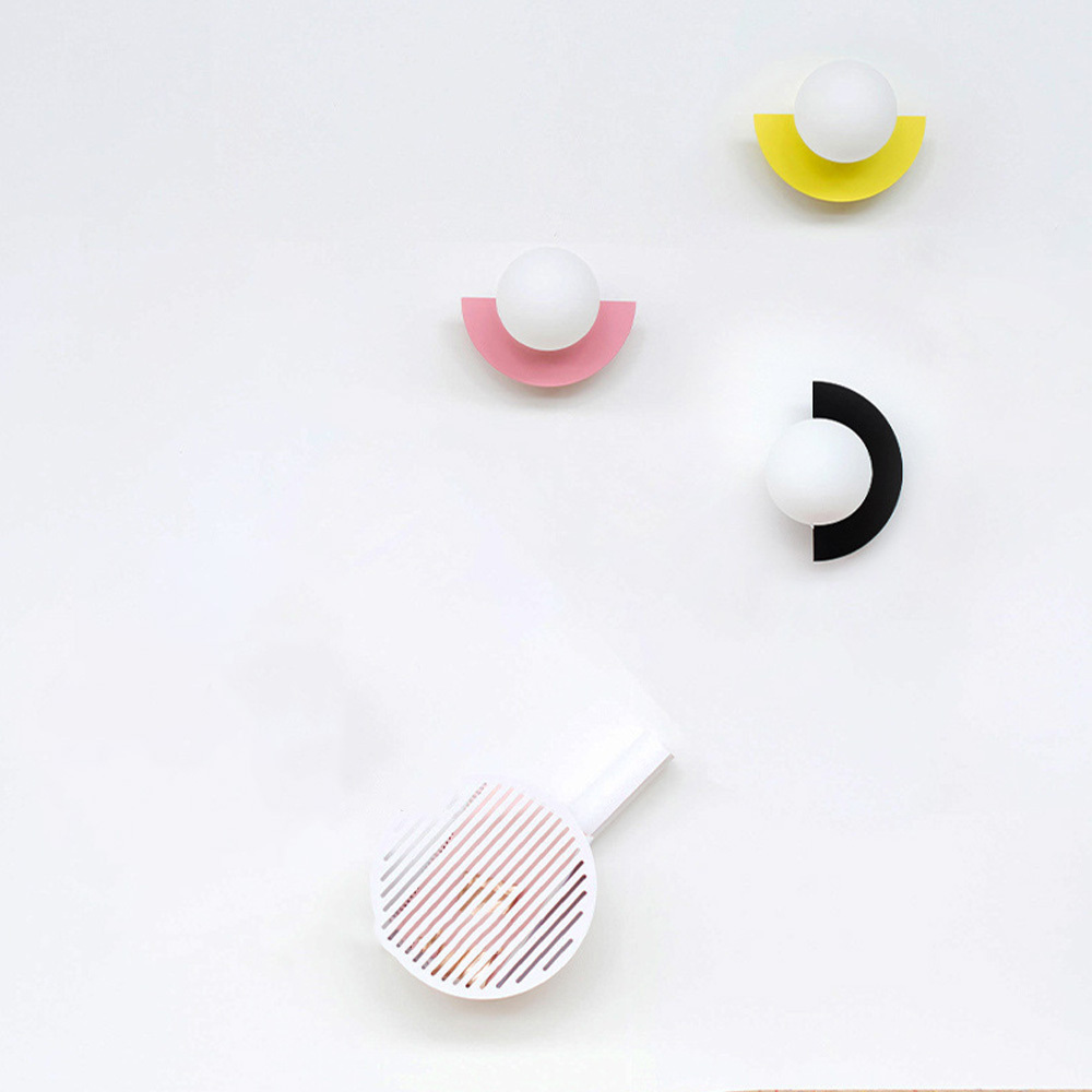 [Copy]Ball Glass Black Wall Lamp Bedside Wall Sconce