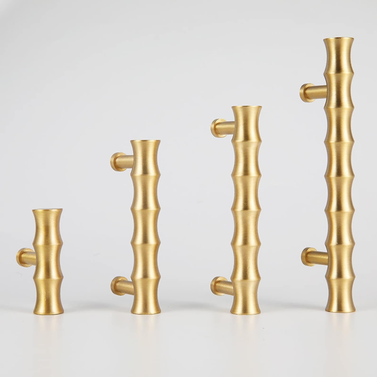 Brass Bamboo Cabinet Handles Dresser Pulls And Drawer Knob -Homdiy