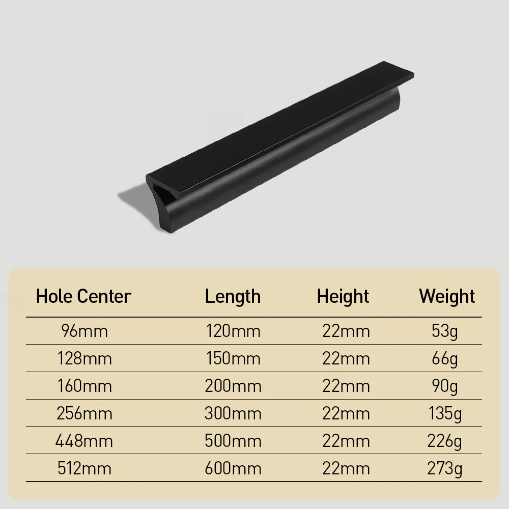 Modern Decor Aluminum Cabinet Handles For Kitchen