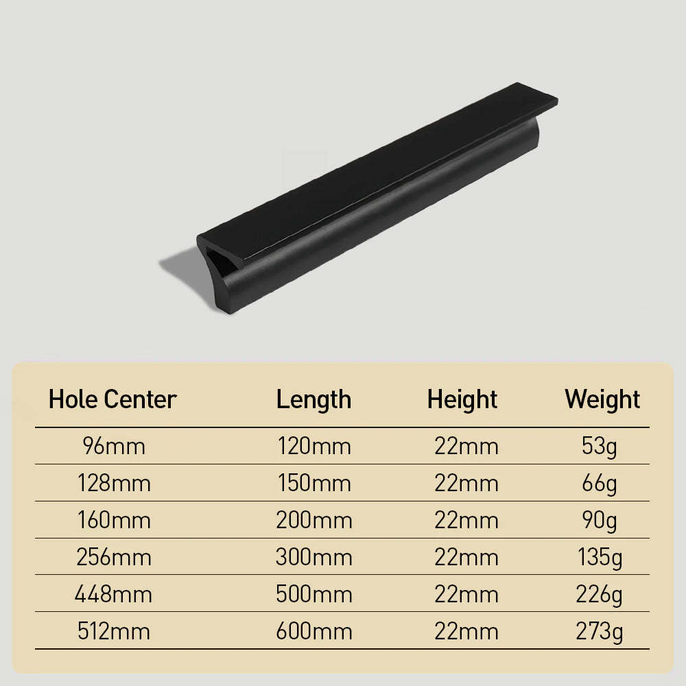 Modern Decor Aluminum Cabinet Handles For Kitchen