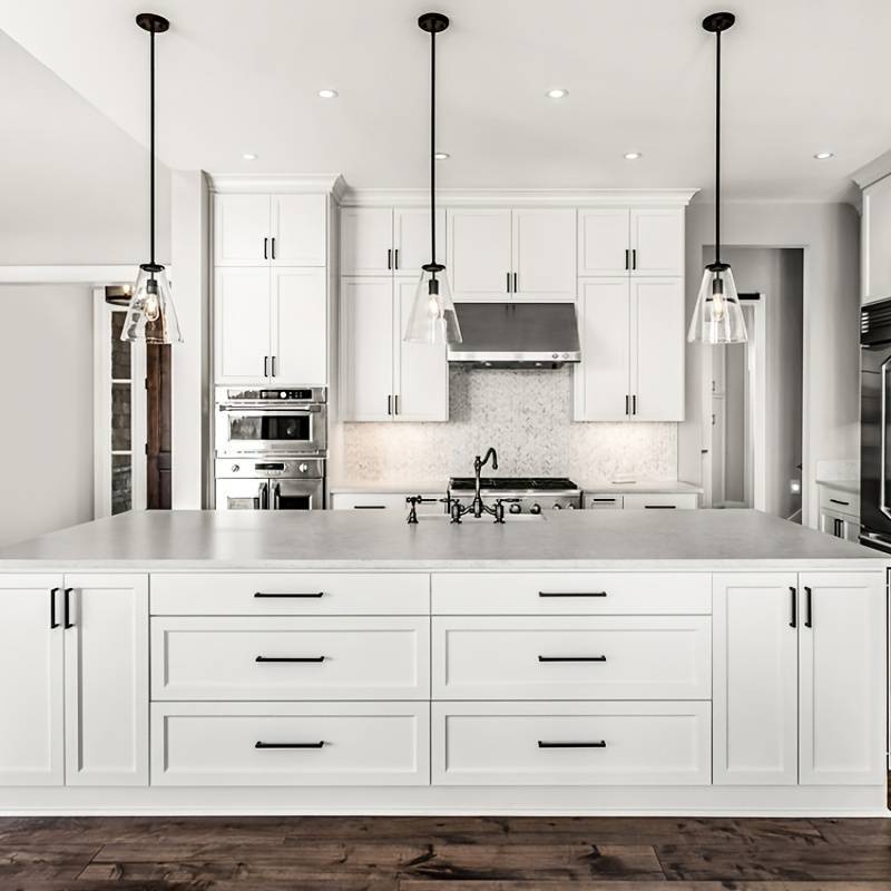 Modern Black Cabinet Pulls Stainless Steel Cabinets Hardware Handles -Homdiy