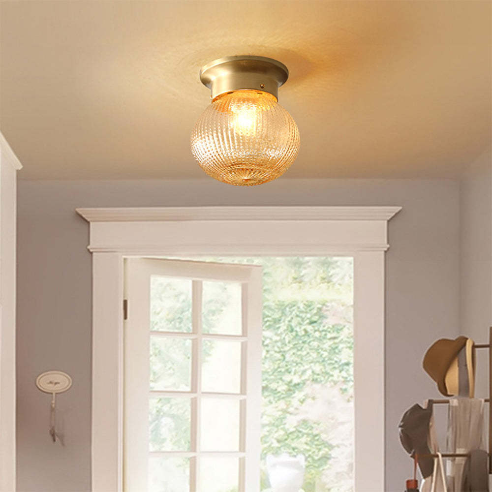 Small Glass Ceiling Light Fixture for Corridor -Homdiy