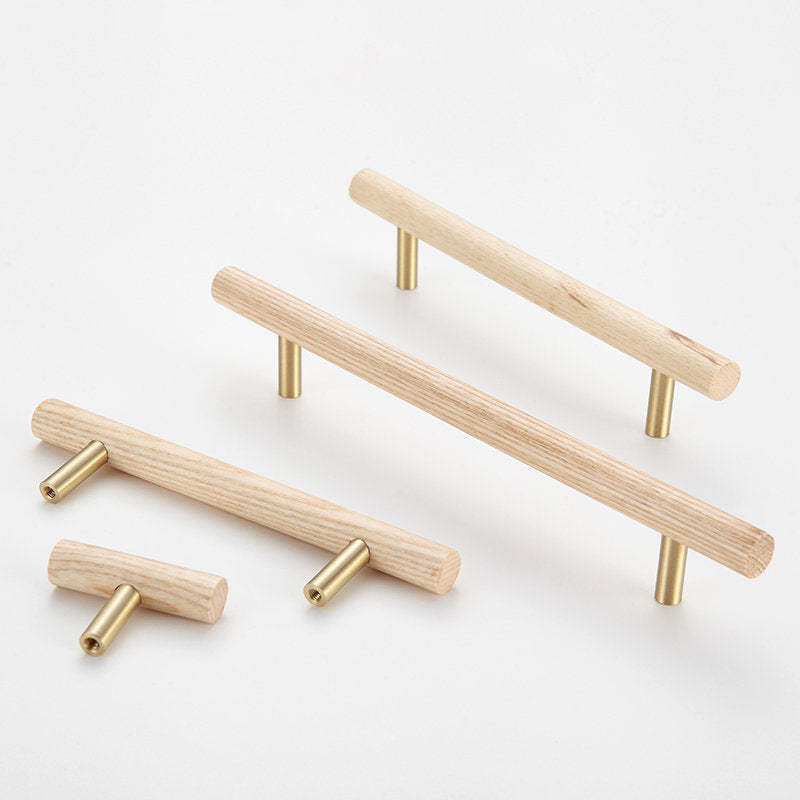 Universal Wooden Door Handles for Drawers Cupboards Kitchen Cabinets -Homdiy