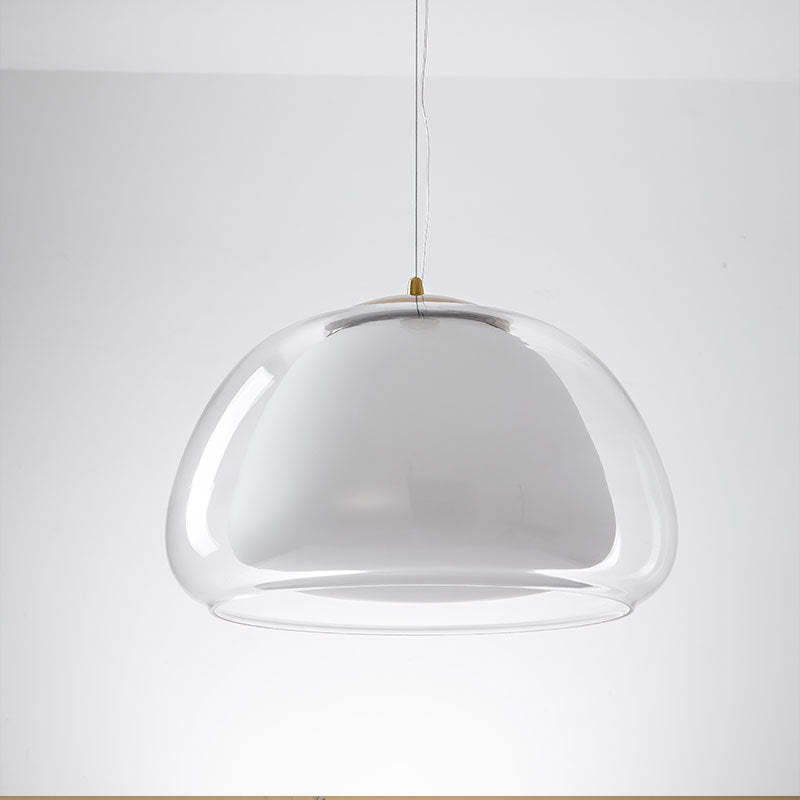 Modern Milk Glass Jelly Pendant Light -Homdiy