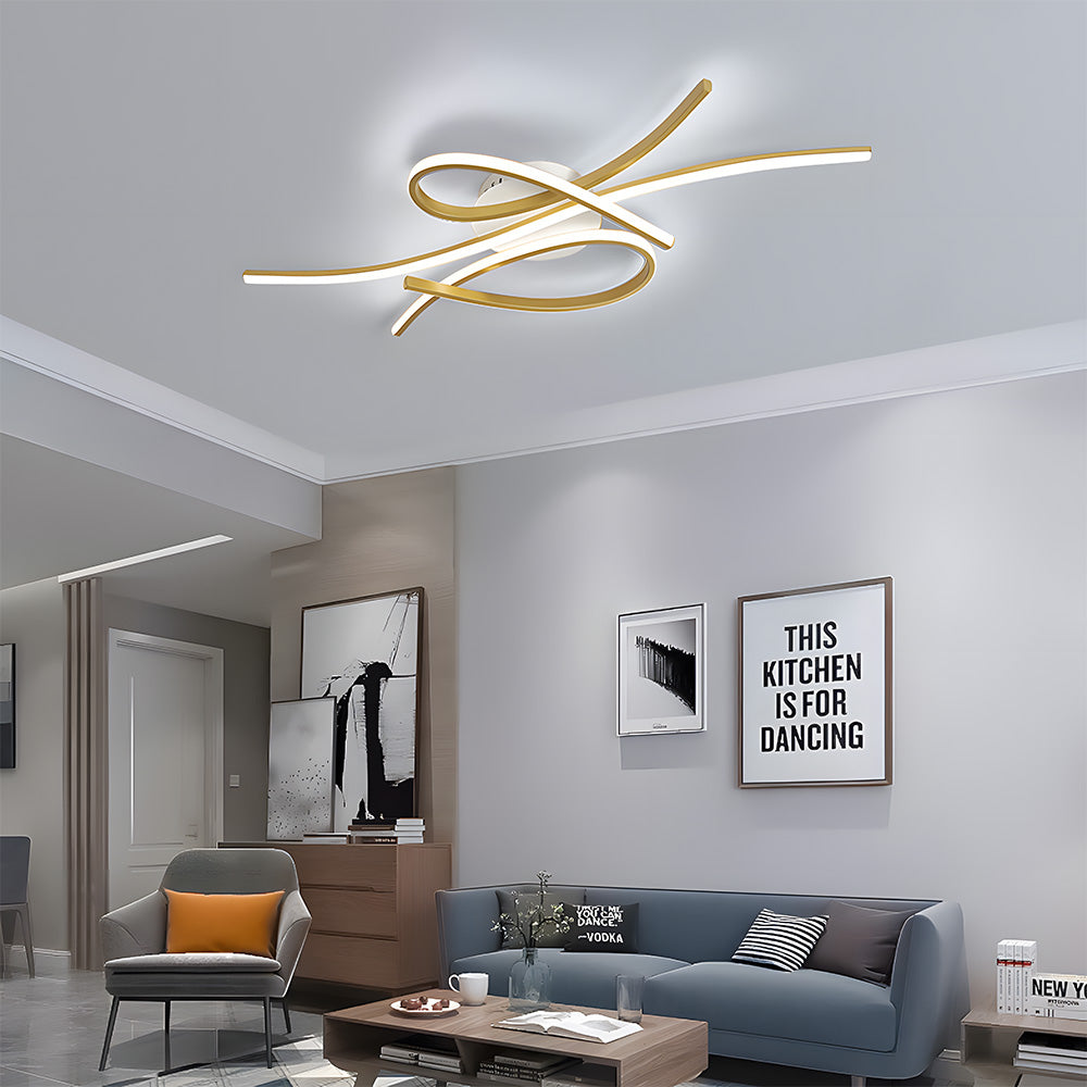 Unique Creative Musical Notes LED Ceiling Lamp