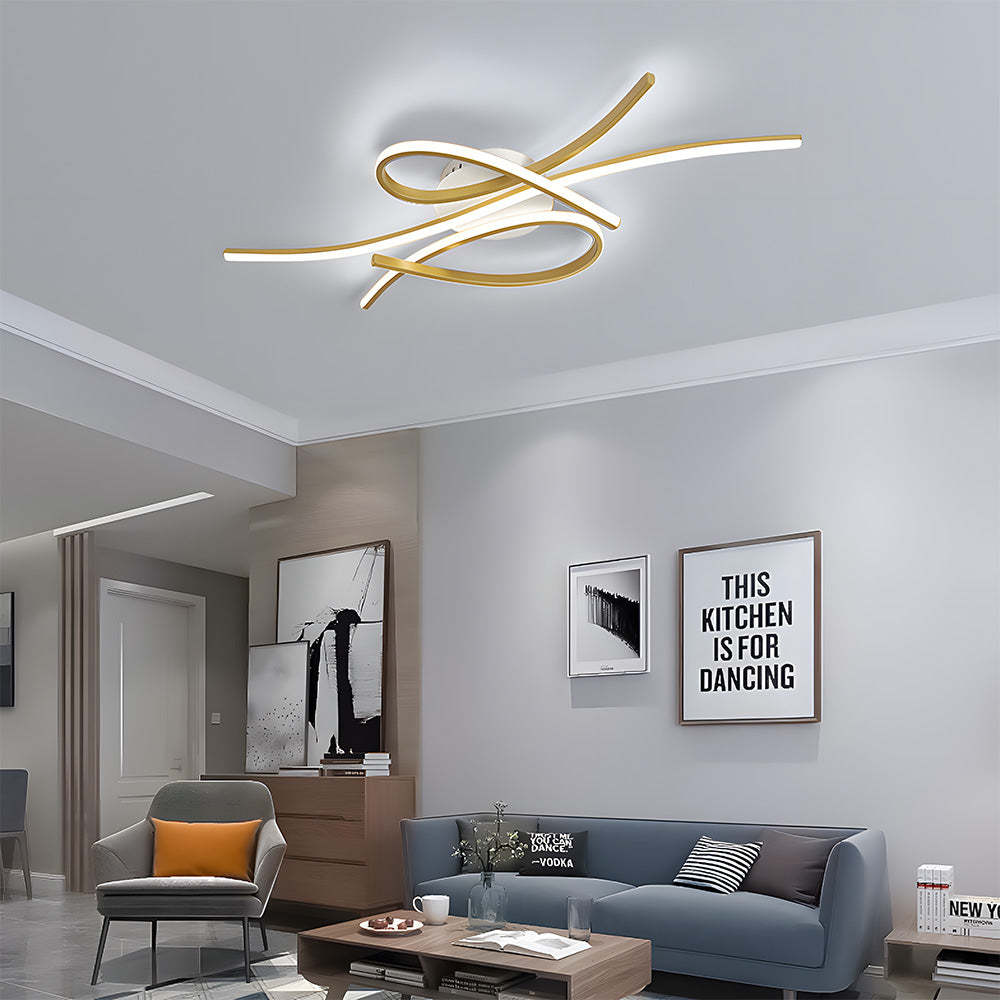 Unique Creative Musical Notes LED Ceiling Lamp