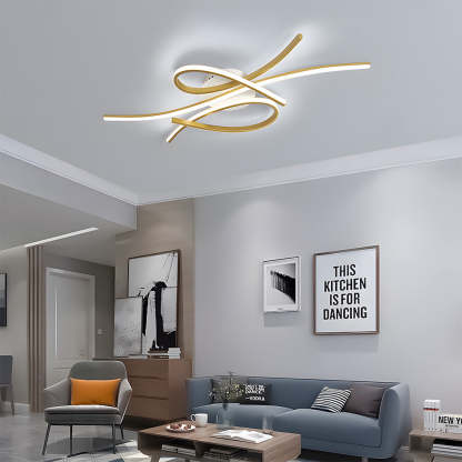 Unique Creative Musical Notes LED Ceiling Lamp