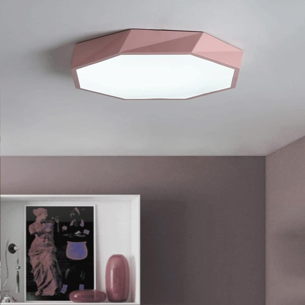 Nordic Geometric Colorful LED Flush Mount Light
