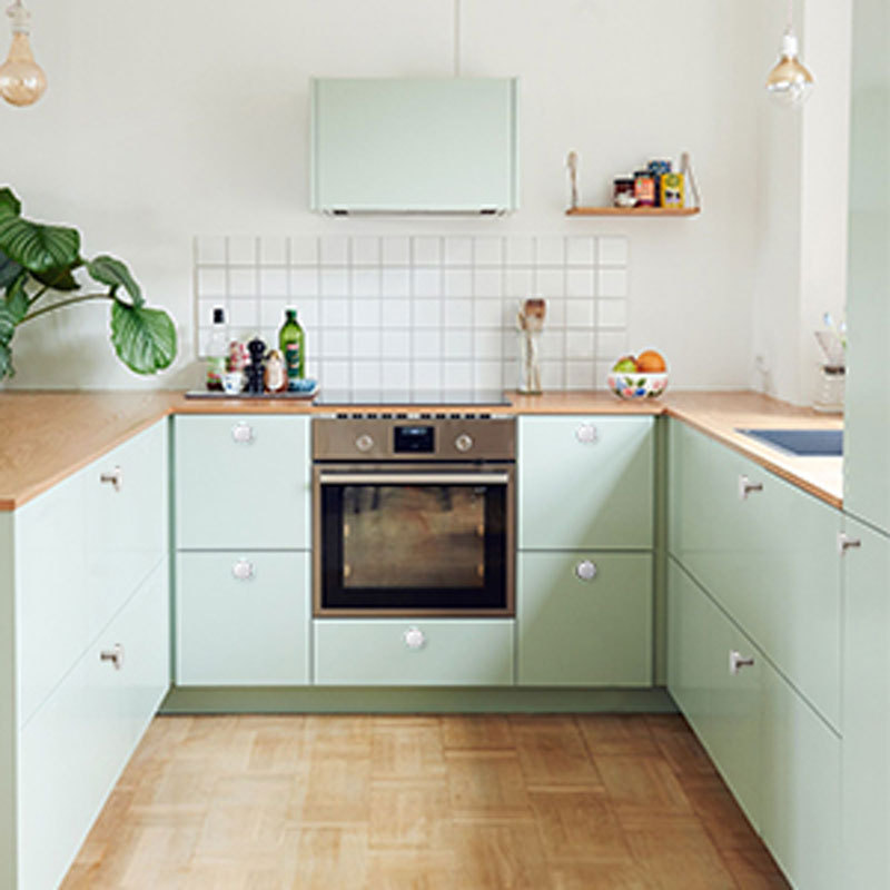 20 Pack Round Brushed Nickel Cabinet Knobs Modern Kitchen Cabinet Hardware Handles(LS5310SNB) -Homdiy