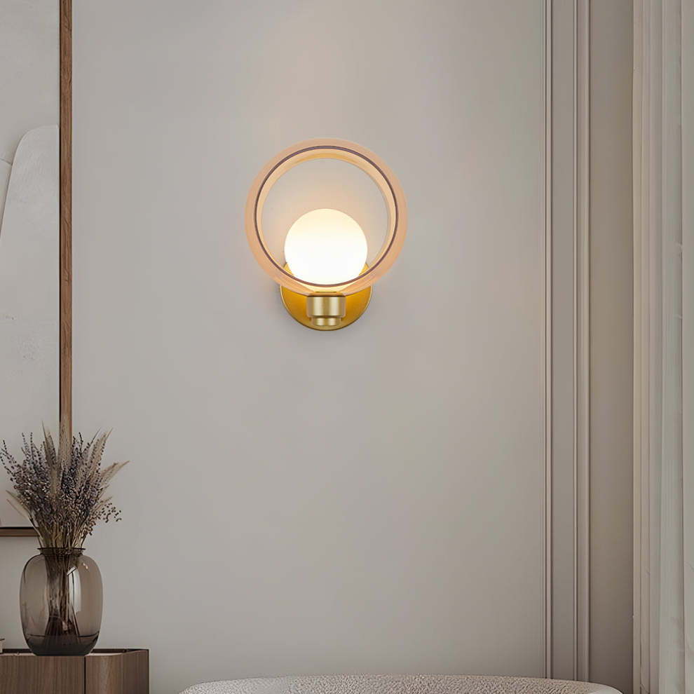Homdiy Wall Light Round Modern Minimalism Living Room Glass Wall Sconce homdiy-wall-light-round-modern-minimalism-living-room-glass-wall-sconce