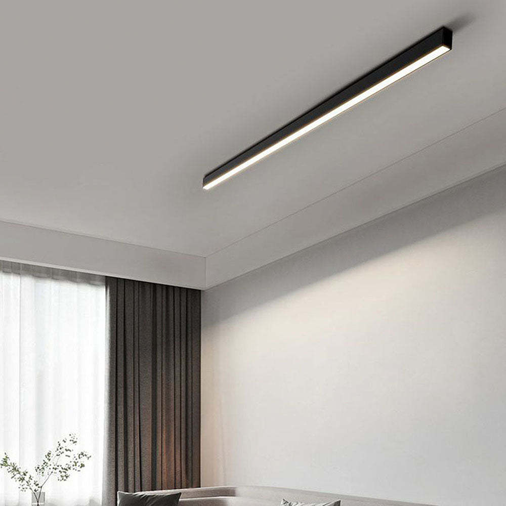 Modern Minimalist Long Strip LED Ceiling Lamp For Living Room -Homdiy