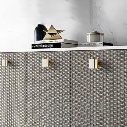 Zinc Alloy Modern Gold Black Chrome Kitchen Handles