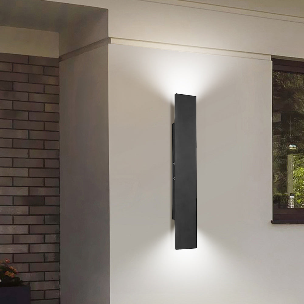 Modern Black Aluminum IP65 LED Wall Light