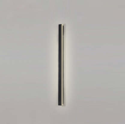 IP65 Modern Industrial Long Acrylic Black LED Outdoor Wall Lights