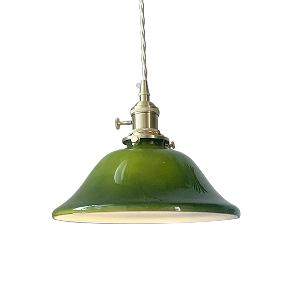 Rustic Industrial Farmhouse Hanging Glass Pendant Light -Homdiy