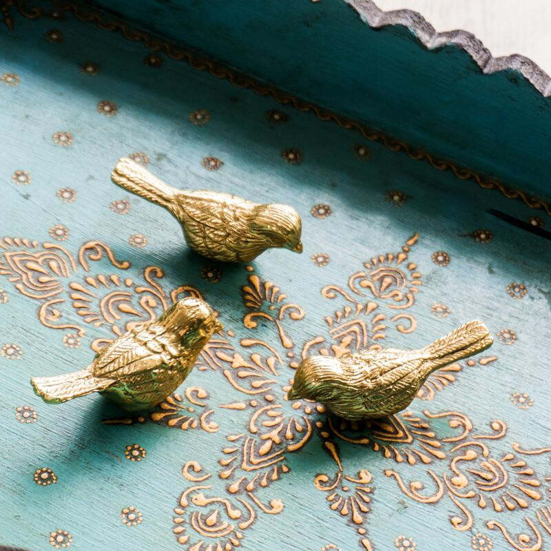 Gold Brass Bird Cabinet Knobs -Homdiy