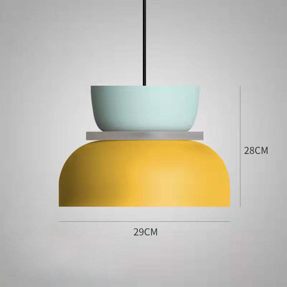 Simple Nordic Metal Colorful Dining Room Pendant Light