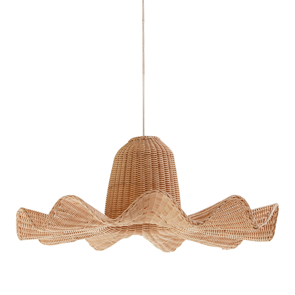 Stylish Rattan Dome Large Pendant Light -Homdiy