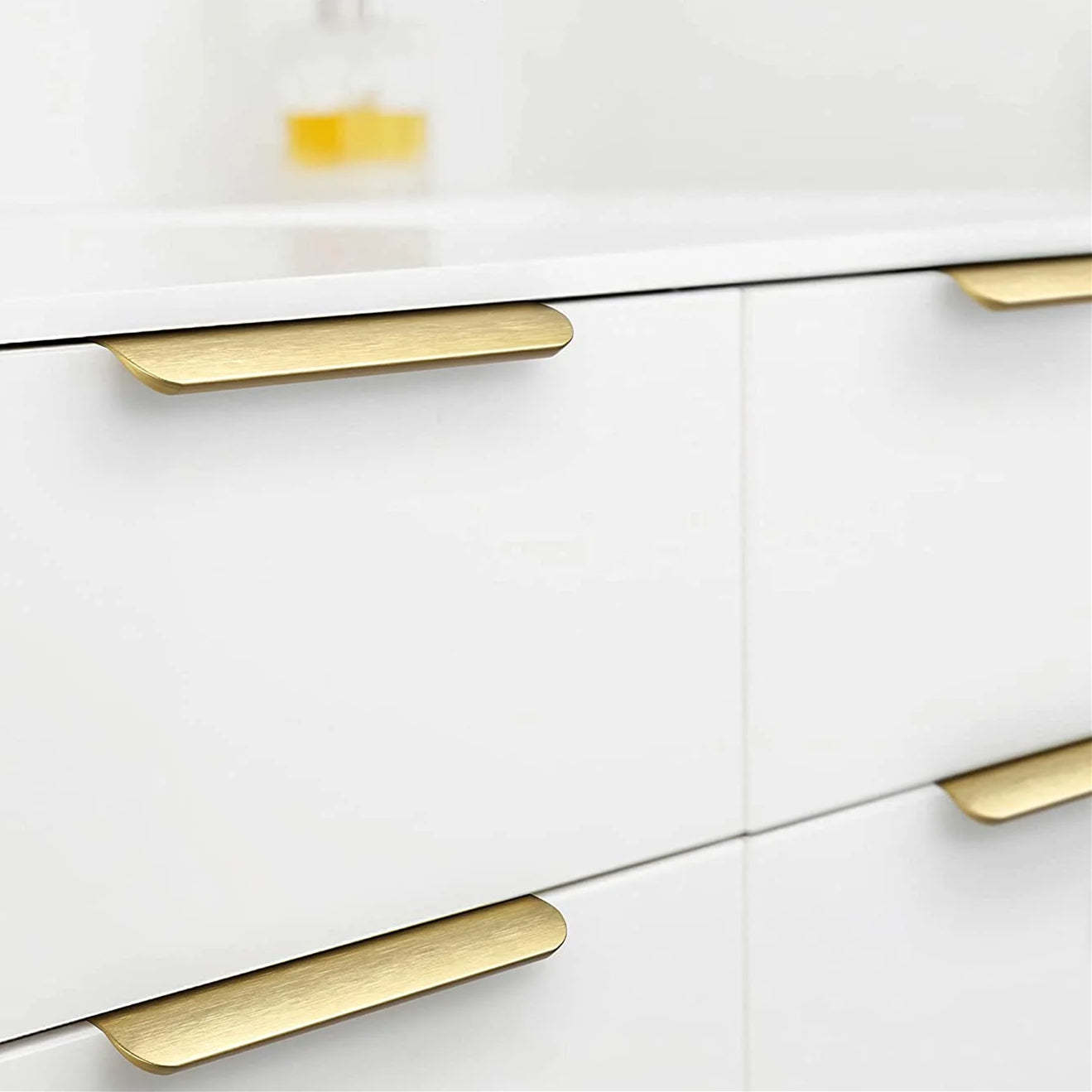 Edge Drawer Pulls Gold Cabinet Door Handles Hardware -Homdiy