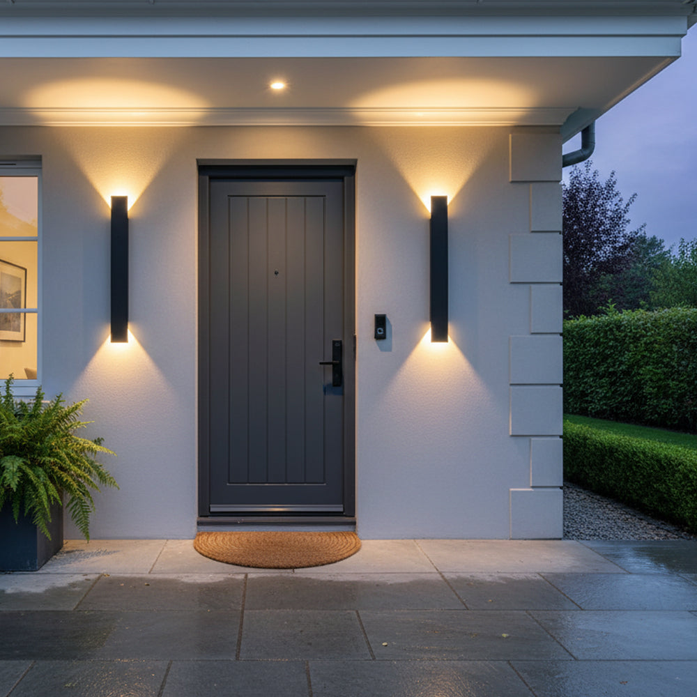 Modern Black Aluminum IP65 LED Wall Light