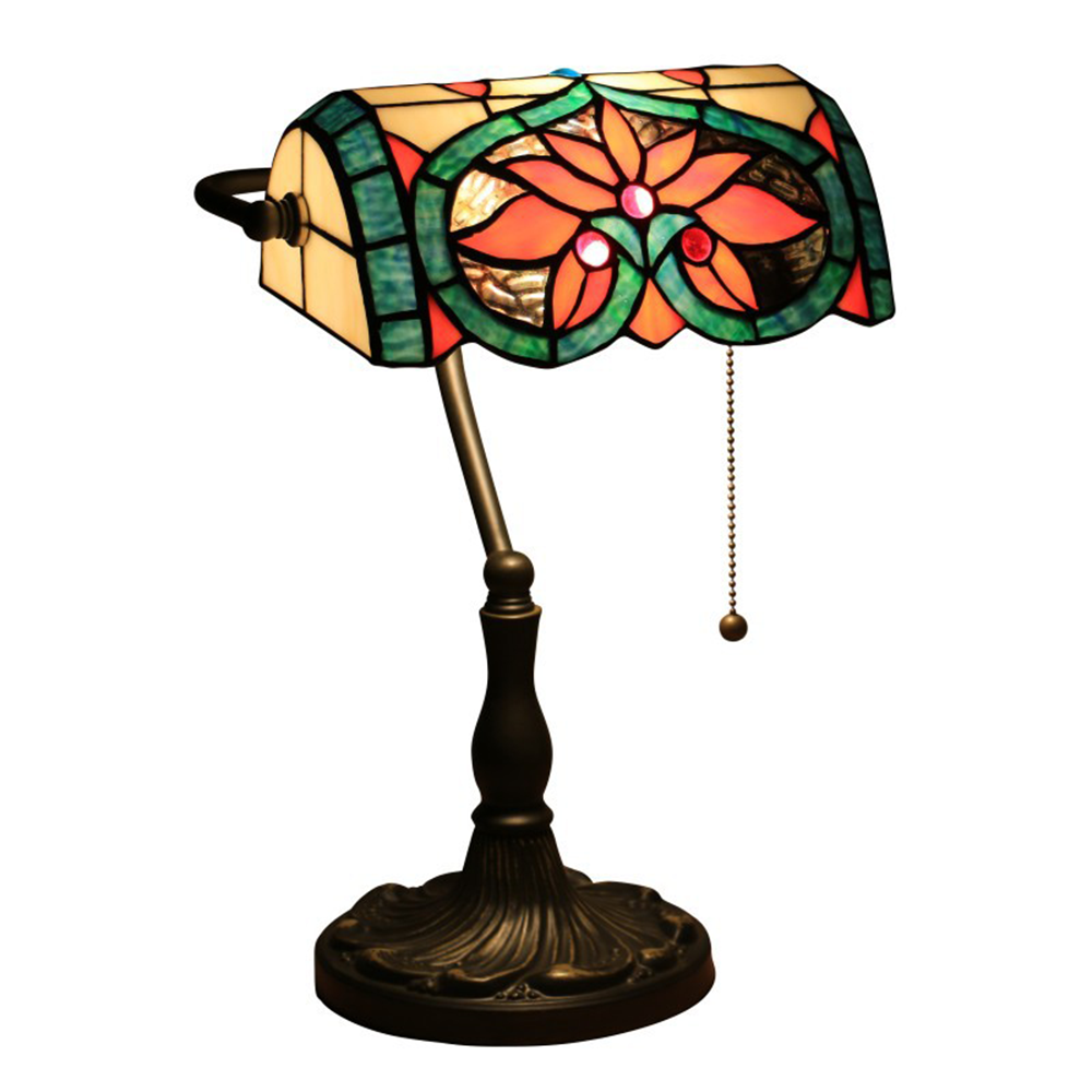Retro Decor Tiffany Table Lamp for Living Room -Homdiy