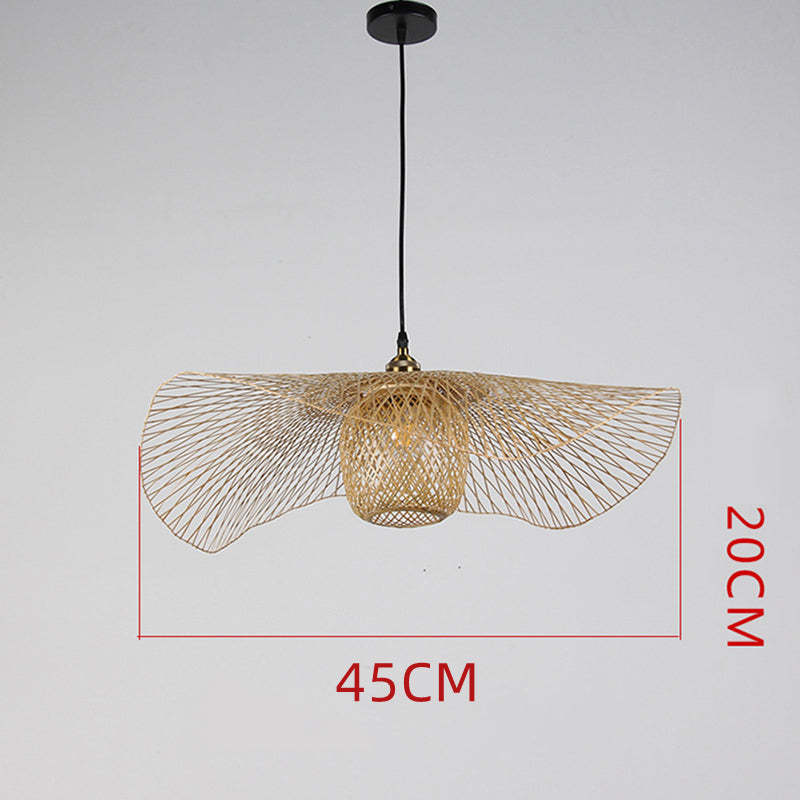 Natural Bamboo Pendant Light -Homdiy