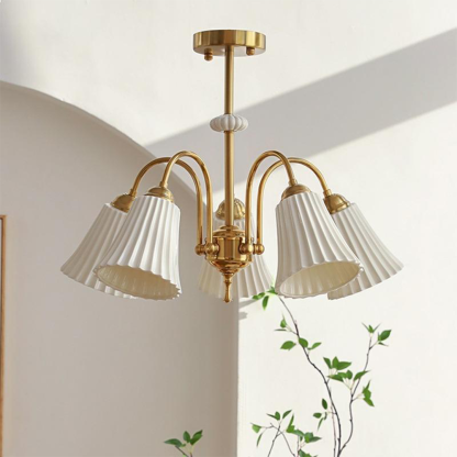 Medieval Ceramic Trumpet Chandelier -Homdiy