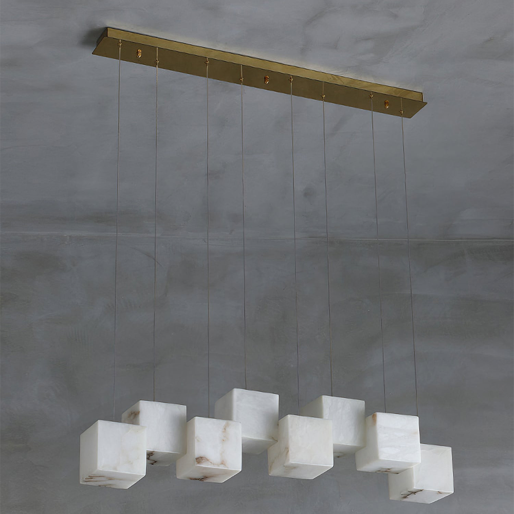 Multiple Boxes Artistic Geometric Shape Modern Elegant Hanging Light Fixture -Homdiy