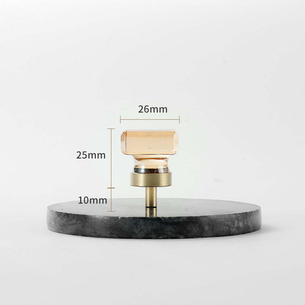 Modern Gold White Crystal Drawer Knobs Drop Handles -Homdiy